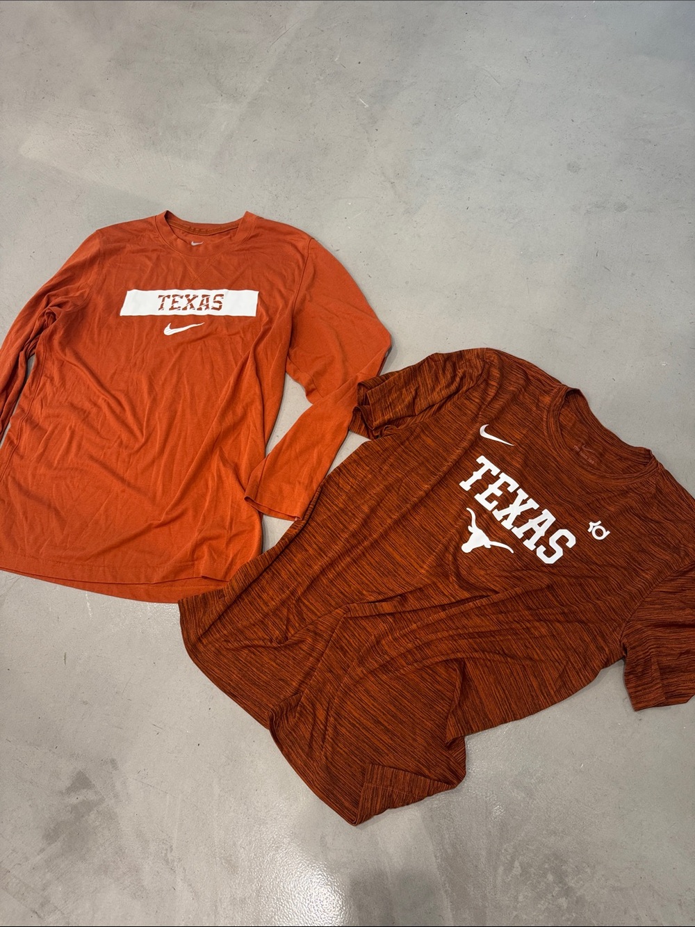 Nike Texas Two-Pack Short & Long Sleeve T-Shirts - Orange